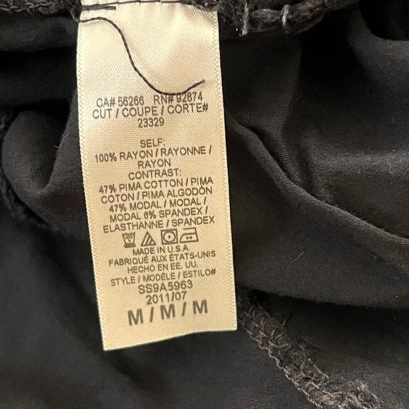 Splendid | Rayon fold over black maxi skirt size medium - Picture 11 of 12